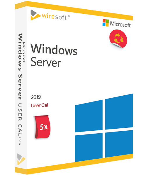 MICROSOFT WINDOWS SERVER 2019 - 5 PACK USUARIO CAL