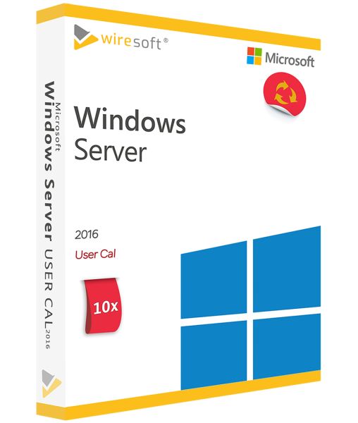 MICROSOFT WINDOWS SERVER 2016 - 10 PACK USER CAL