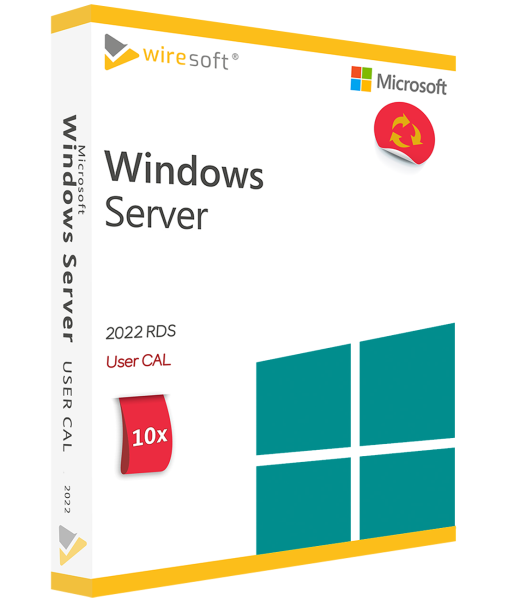 MICROSOFT REMOTE DESKTOP SERVICES 2022 - 10 PACK USER CAL
